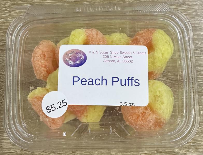 Peach Puffs 3.5oz