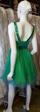 MAY QUEEN COUTURE USA EMERALD GREEN TULLE DRESS