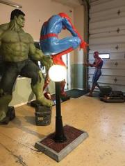 Amazing Spiderman on Lightpole