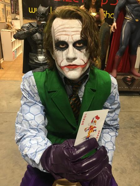 Dark Knight Heath Ledger Sitting Joker