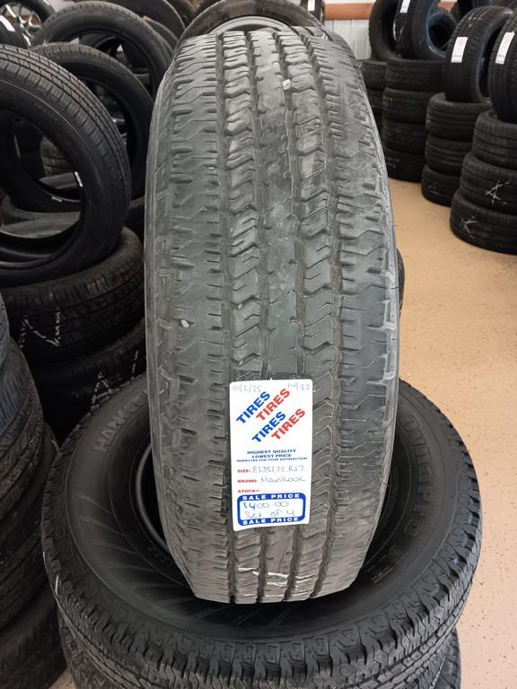 P235/75R17 Hankook Dynapro AT Tires Set of 4