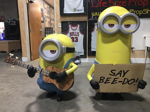 Despicable Me Minions Movie Theater Display