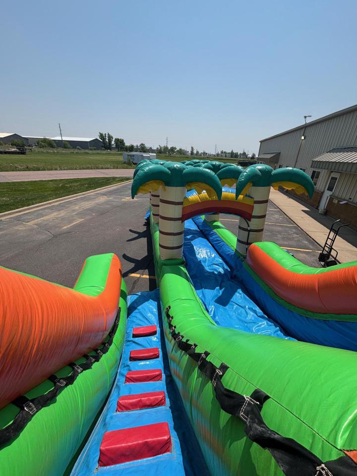 18' Tropical Single Lane Water Slide - 50' Long