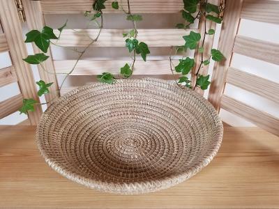 Senegalese Hand Woven Round African Decorative Storage Basket
