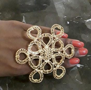 Oversized Gold Plated Ring
