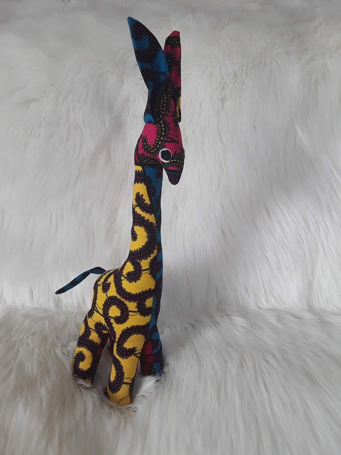 Handmade Stuffed Giraffe.