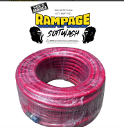 Rampage 1/2" Red 300' Softwash Hose with Crimped Ends