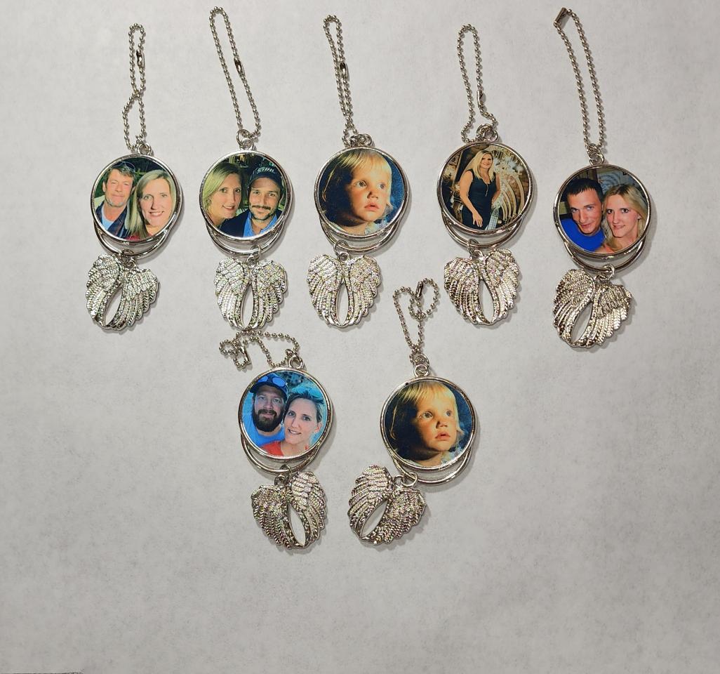 Car Hanging Ornament,Angel Wing Rearview Mirror Pendant