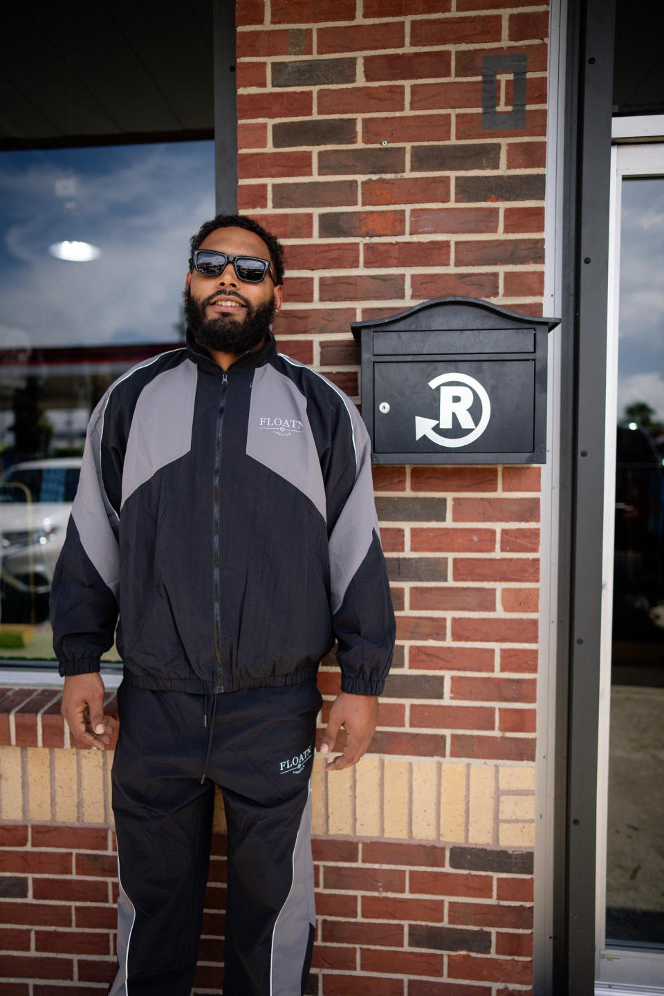 Black & Grey Retro Floatn Windbreaker Tracksuit