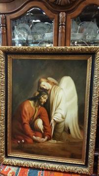 OIL ON CANVAS AGONY IN THE GARDEN AT GETHSEMANE