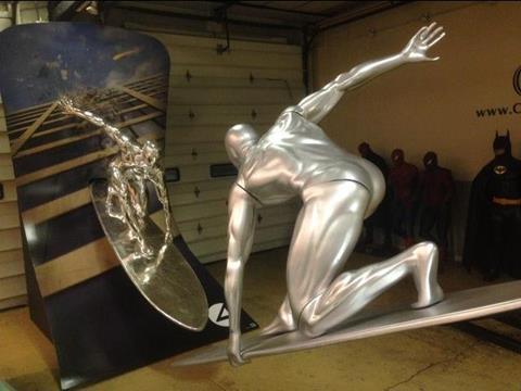 Life Size Marvel Silver Surfer Theater Display