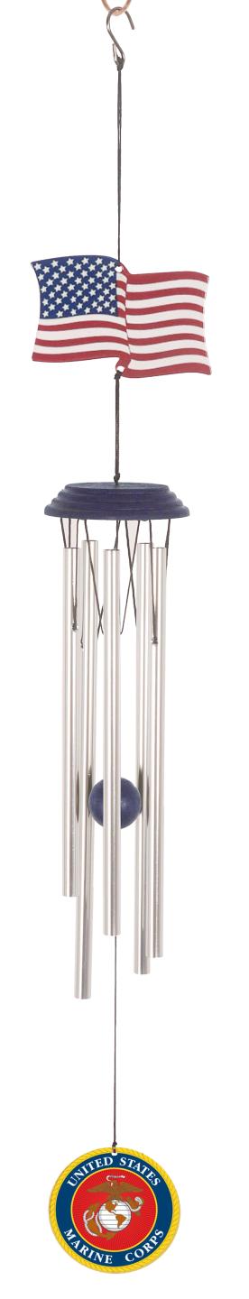 Wind Chime Marines Flag Topper