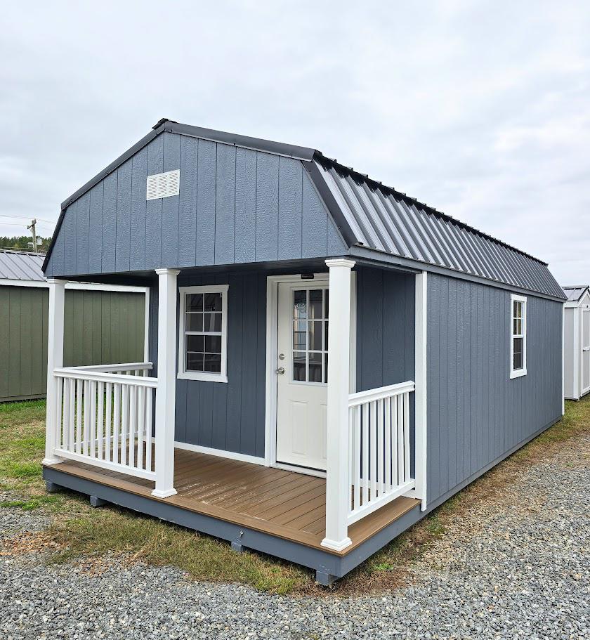 12x24 BARN W/TREX PORCH -  $10,206 or $404 Down & $404/Month  - NO CREDIT CHECK - FREE DELIVERY & BLOCKS (50 miles)