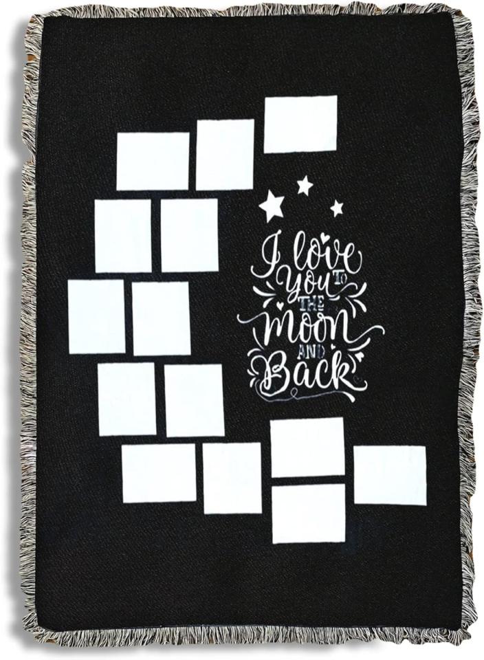 custom blanket Love you to the moon and back
