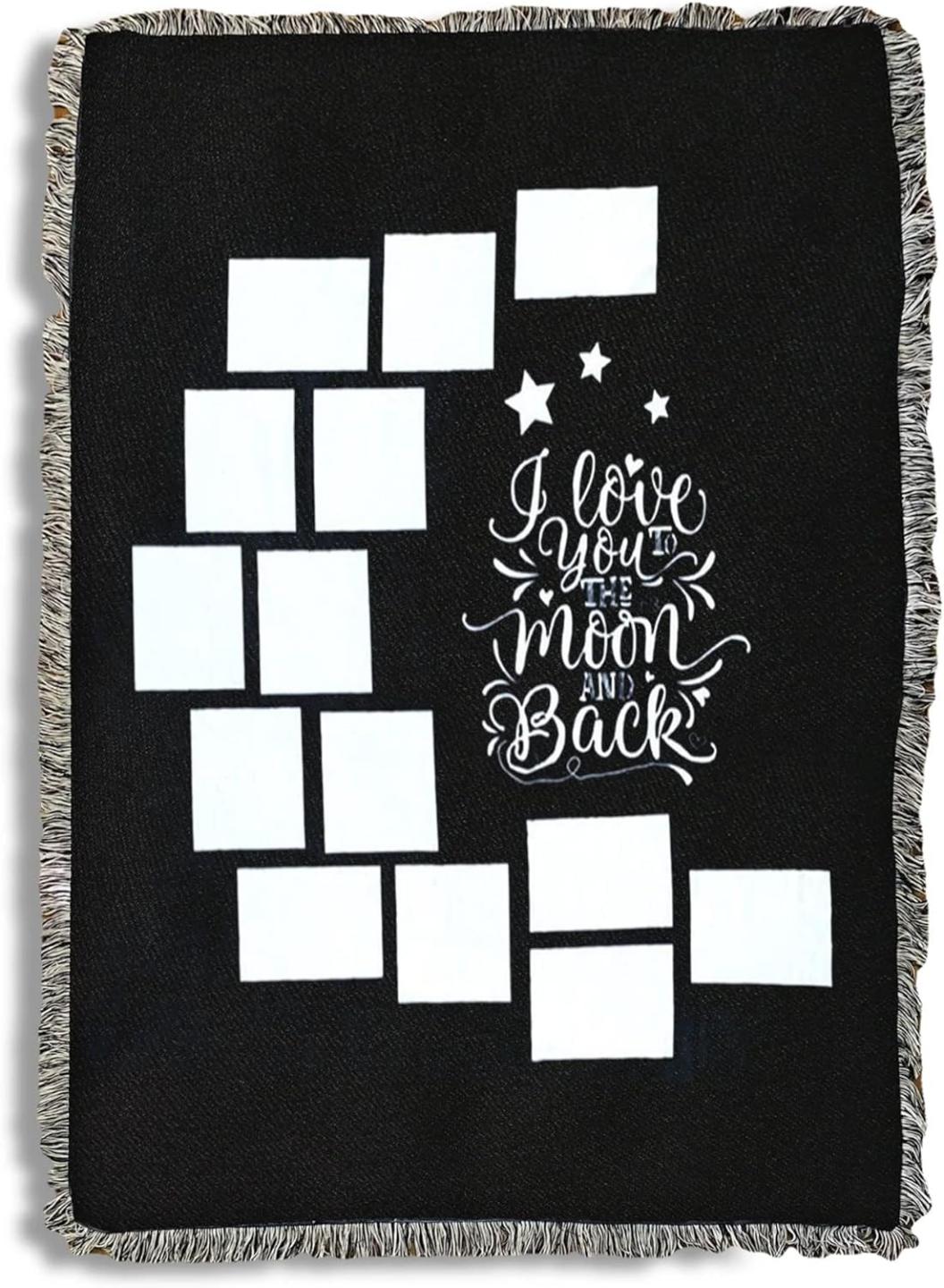 custom blanket Love you to the moon and back