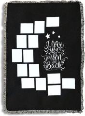 custom blanket Love you to the moon and back