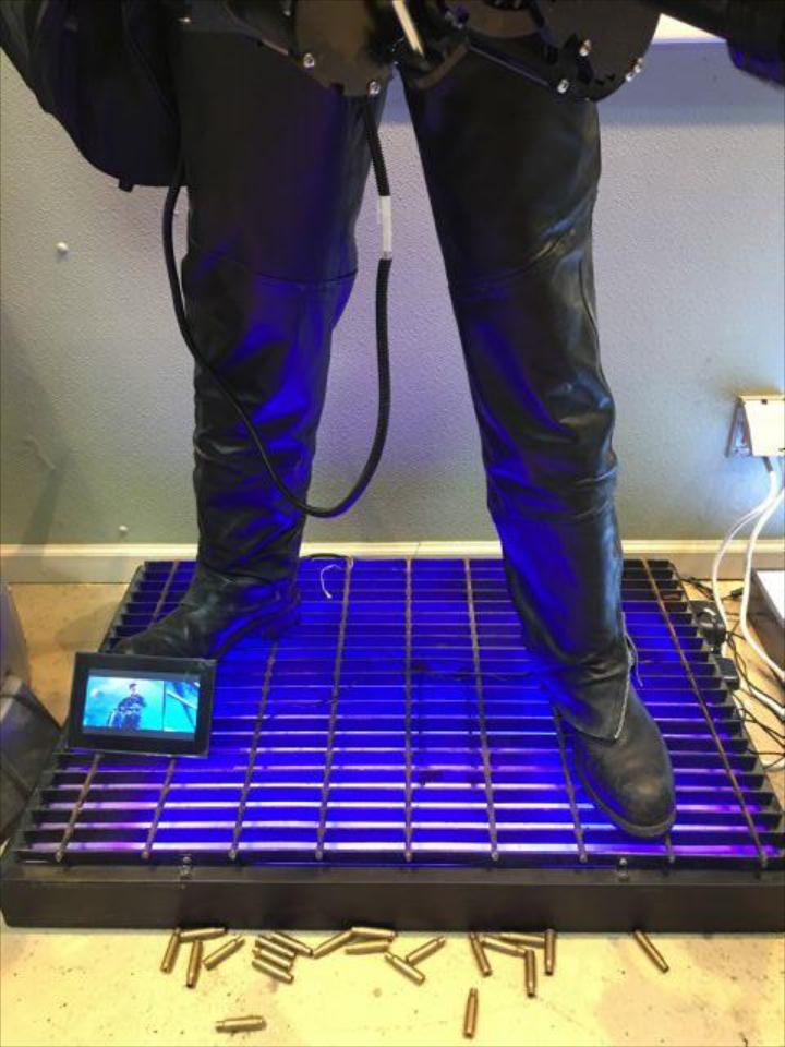 Life Size Terminator Arnold with Working Mini Gun
