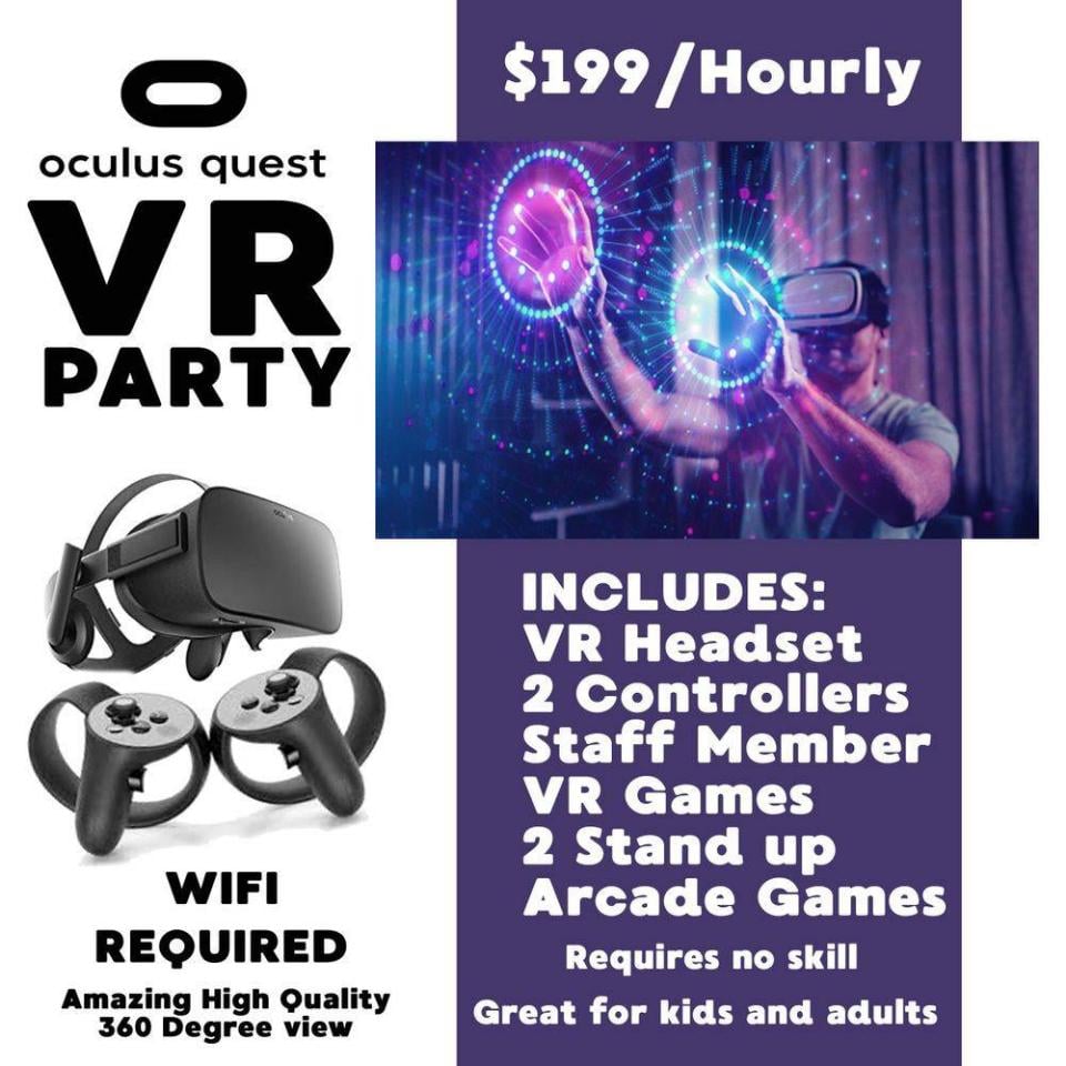 Virtual Reality Party with Arcade Games