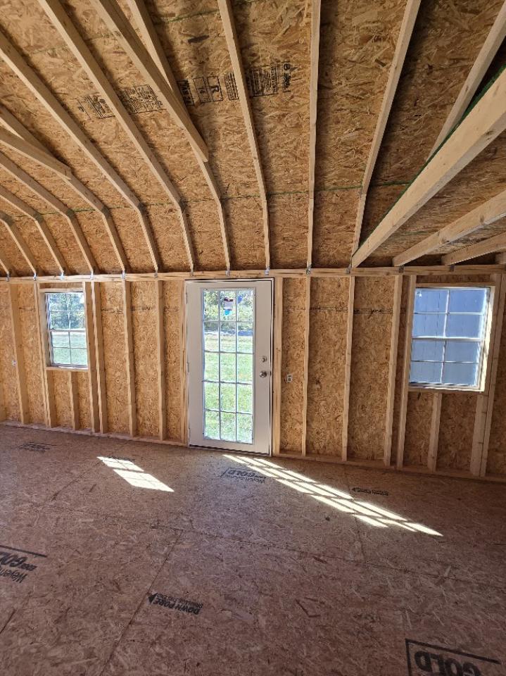 $1,032 OFF this 12x24 Lofted Barn Garage - ONLY $9,291 + tax OR $367 Down and $367/ Month Rent to Own! EVERYONE APPROVED!