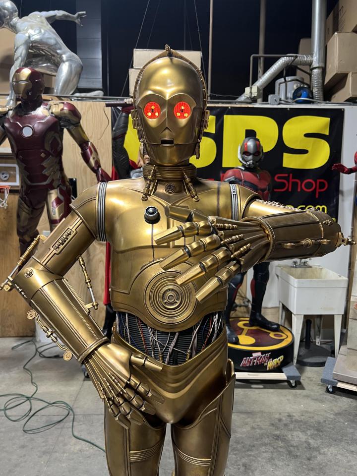 Life size Star Wars Sideshow C3P0 Version 2