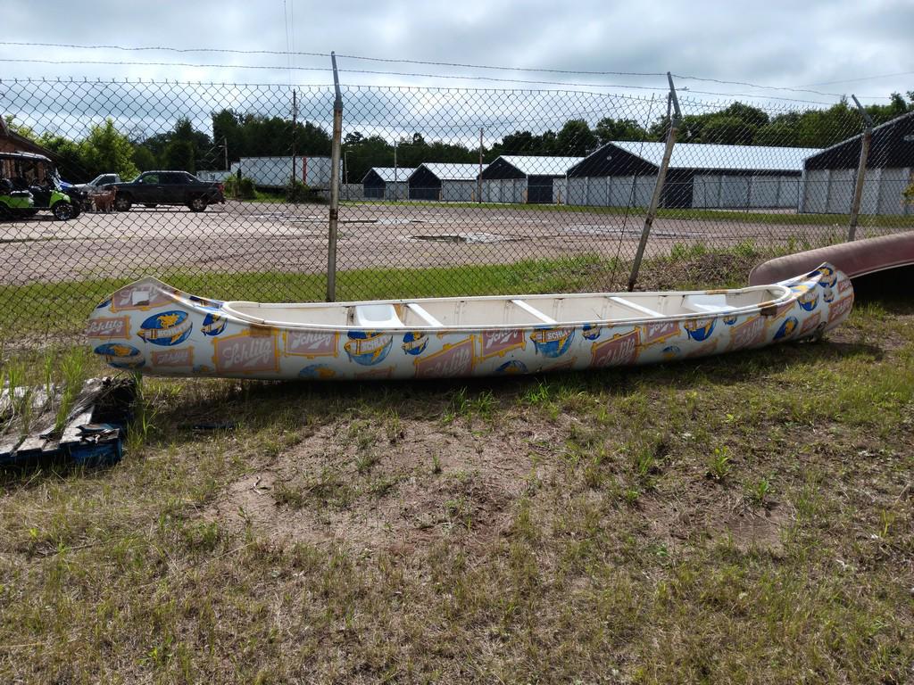 17' Beer Themed Fiberglass Canoe - Item # 4