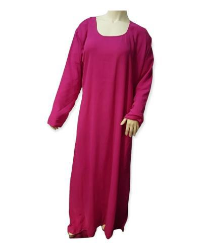 Embroidered Fuchsia Abaya Dress