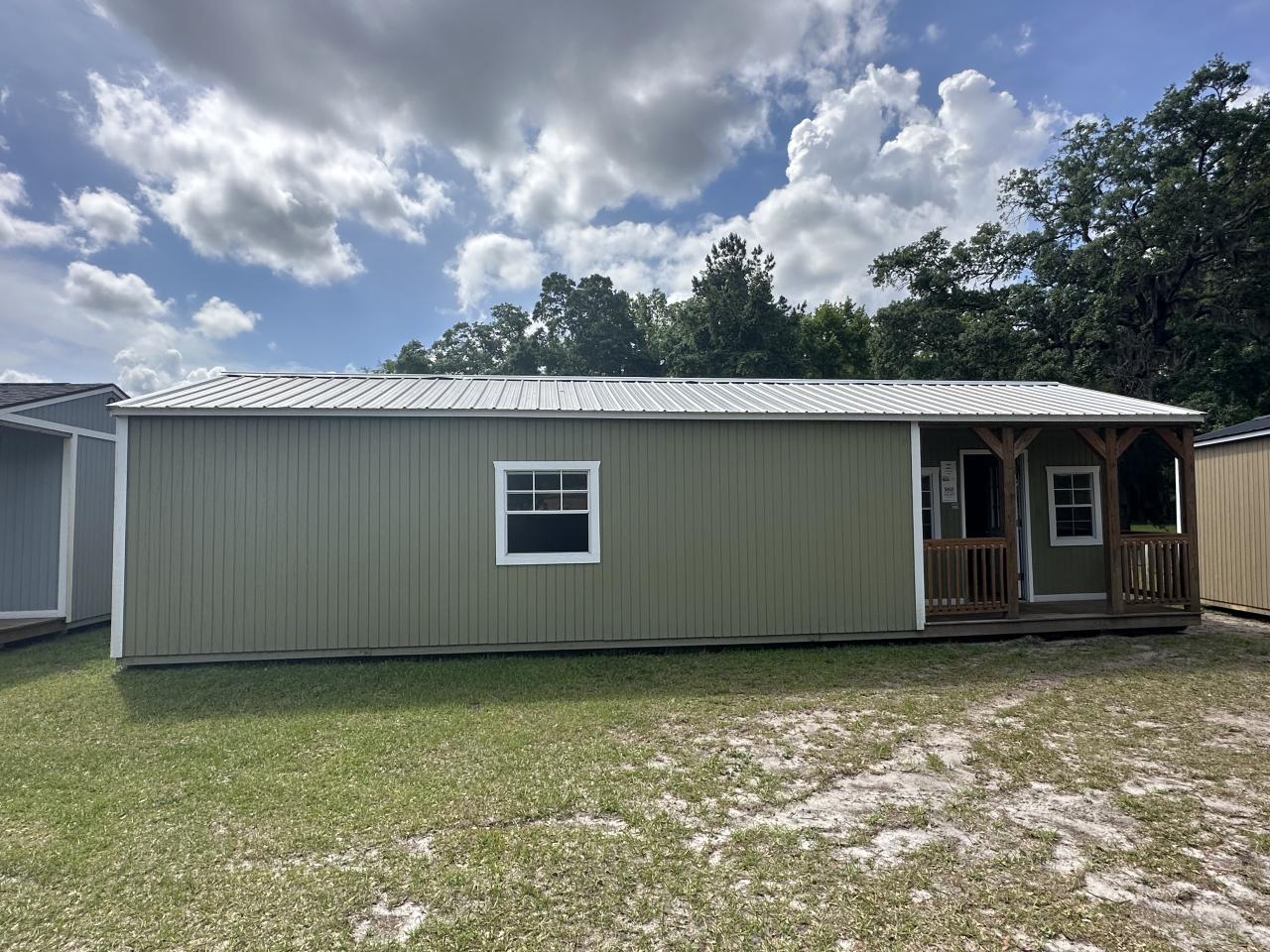 PRE-OWNED Graceland 16x40 Corner Porch Cabin