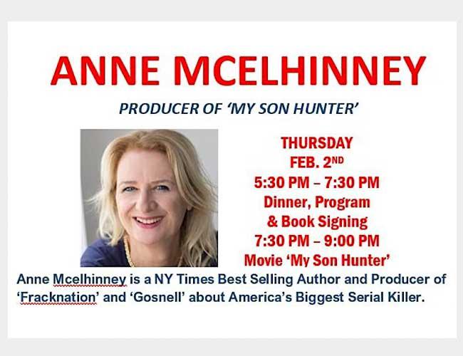 An Evening with Anne Mcelhinney, Producer of &#39;My Son Hunter&#39;