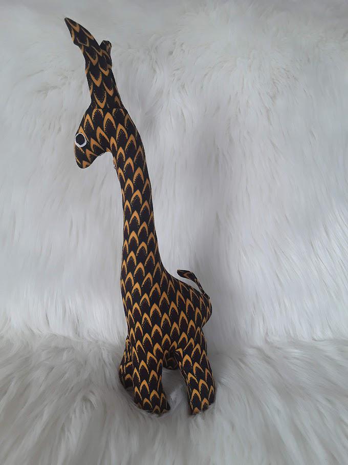 Handmade Stuffed Giraffe.