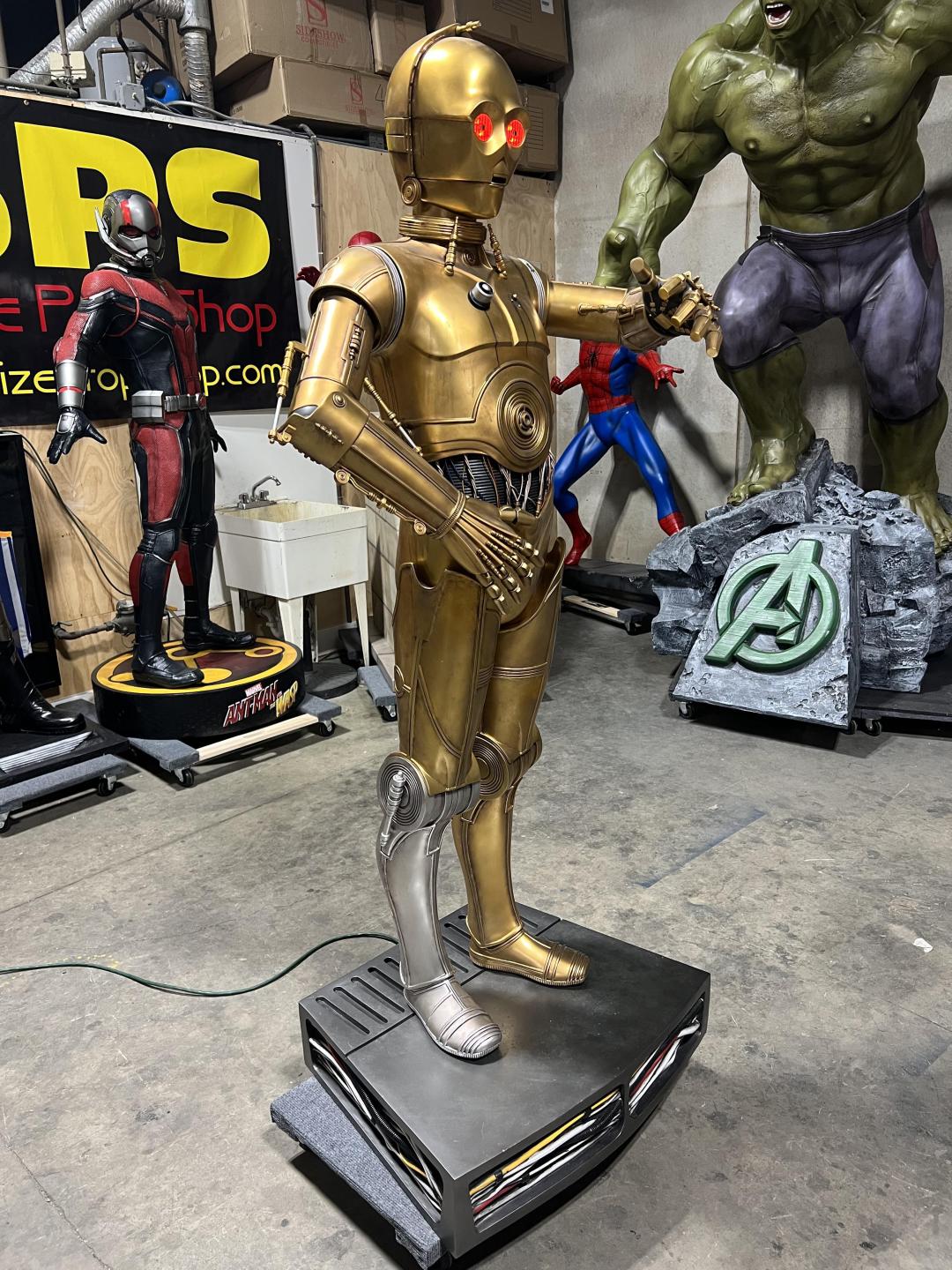 Life size Star Wars Sideshow C3P0 Version 2