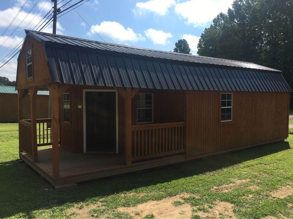 12x32 Wrap Around Lofted Barn Cabin