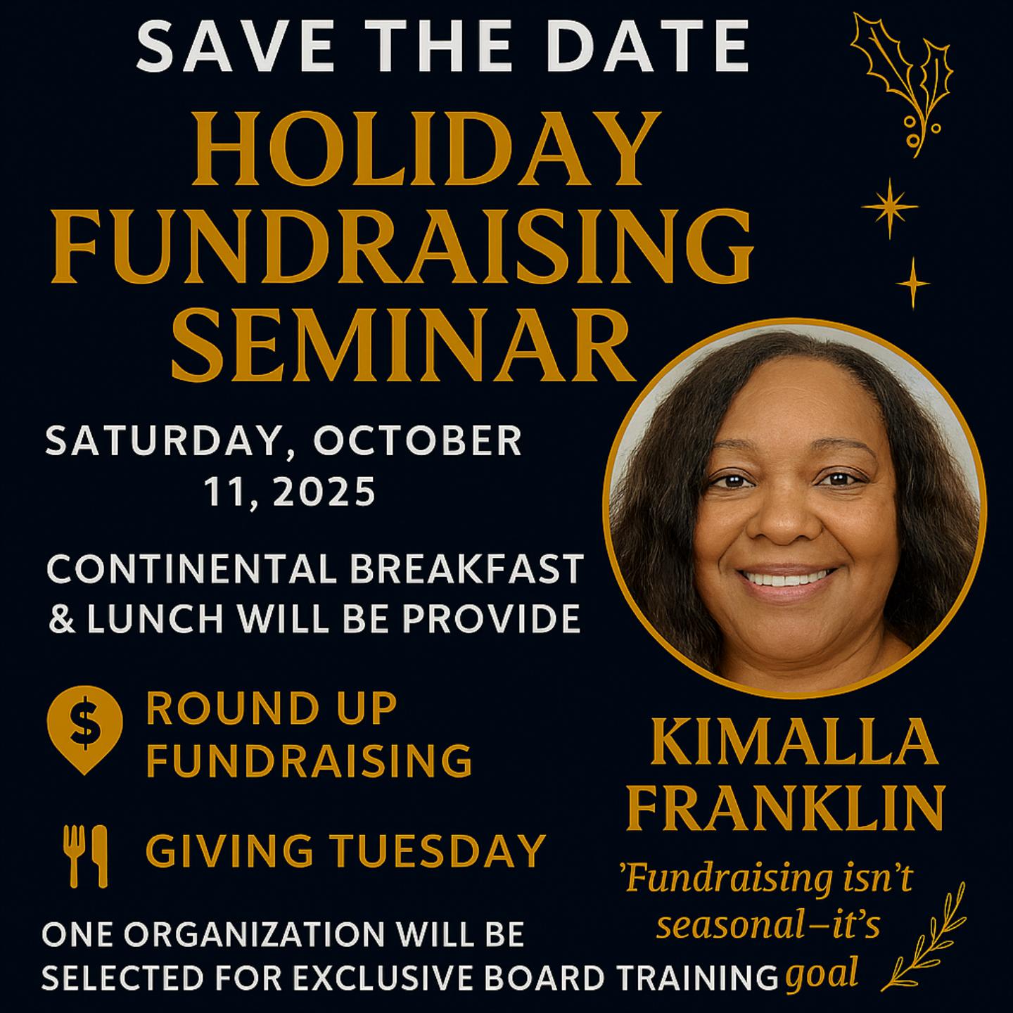 Holiday Fundraising Seminar