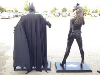 Life Size "Dark Knight Rises" Batman and Catwoman