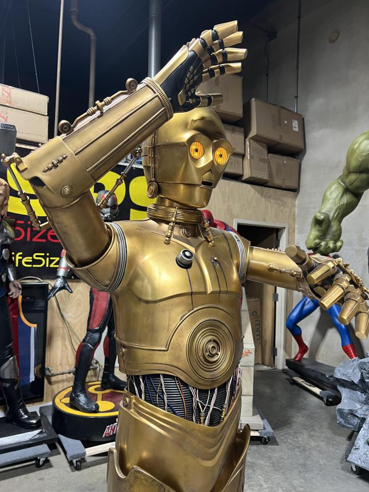 Life size Star Wars Sideshow C3P0 Version 2