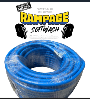 Rampage 5/8" Blue 300' Softwash Hose with Crimped Ends