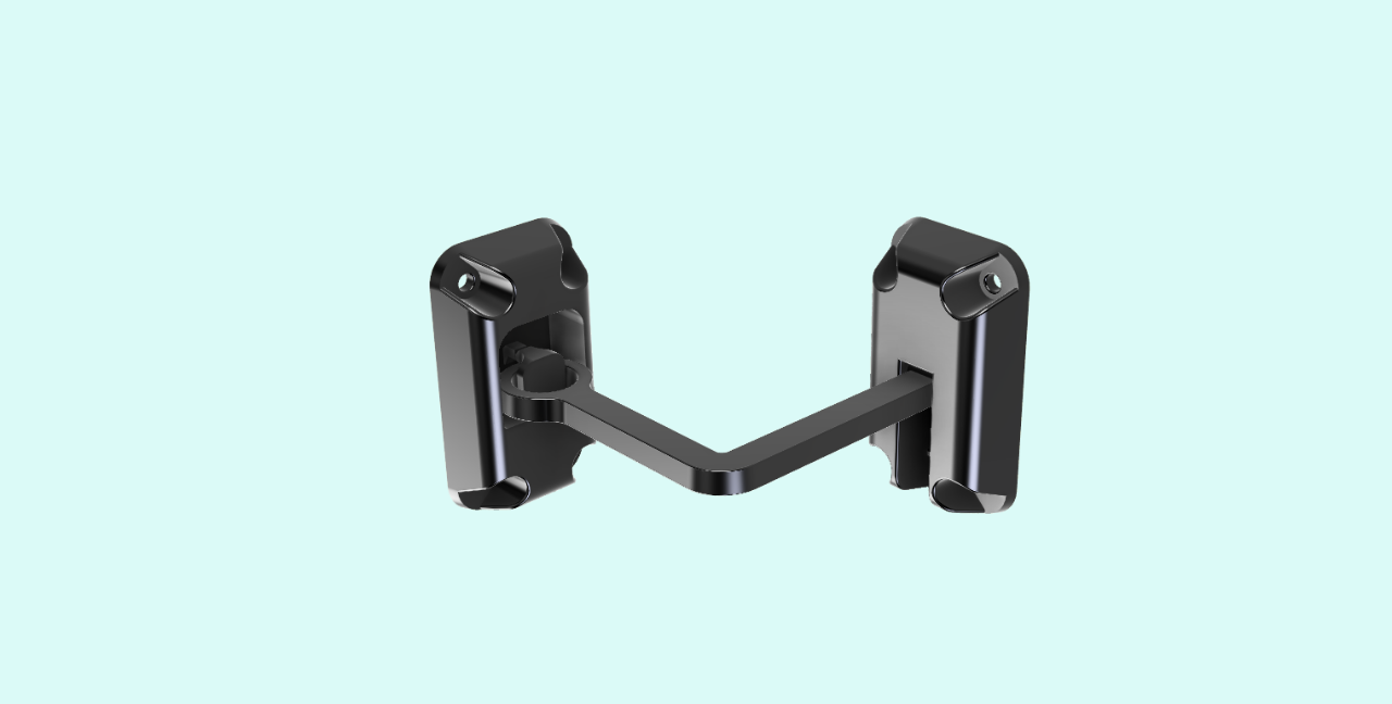 Ring Latch 90 Degree Black