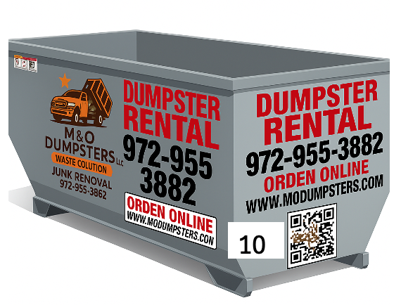 Dumpsters Rental 10yd3 / 3 day. ❌ We do NOT accept: Roofing materials, concrete, dirt, asphalt, liquids, or stones.