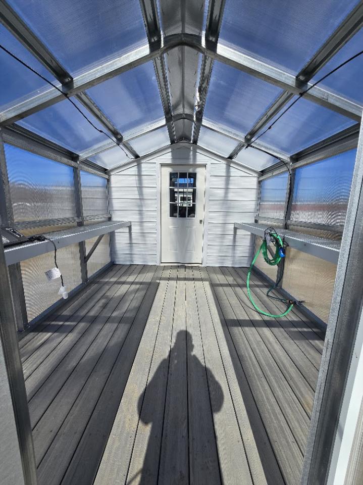 SAVE $117 OFF - ONLY $10,169- 10x20 GREENHOUSE & POTTING SHED - HEAT - WATER / MISTING SYSTEM - TREX FLOOR