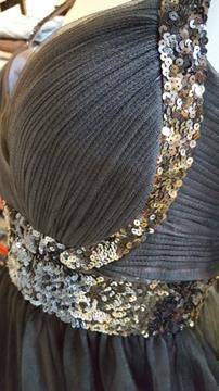 MAY QUEEN COUTURE BLACK TULLE HOMECOMING DRESS