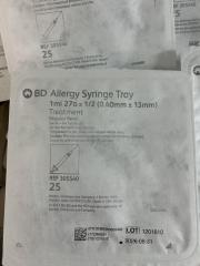 Allergy Syringe Tray