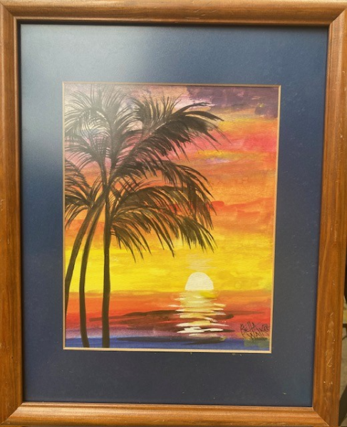 5. Hawaiian Sunset (Water Color)