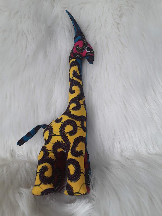 Handmade Stuffed Giraffe.