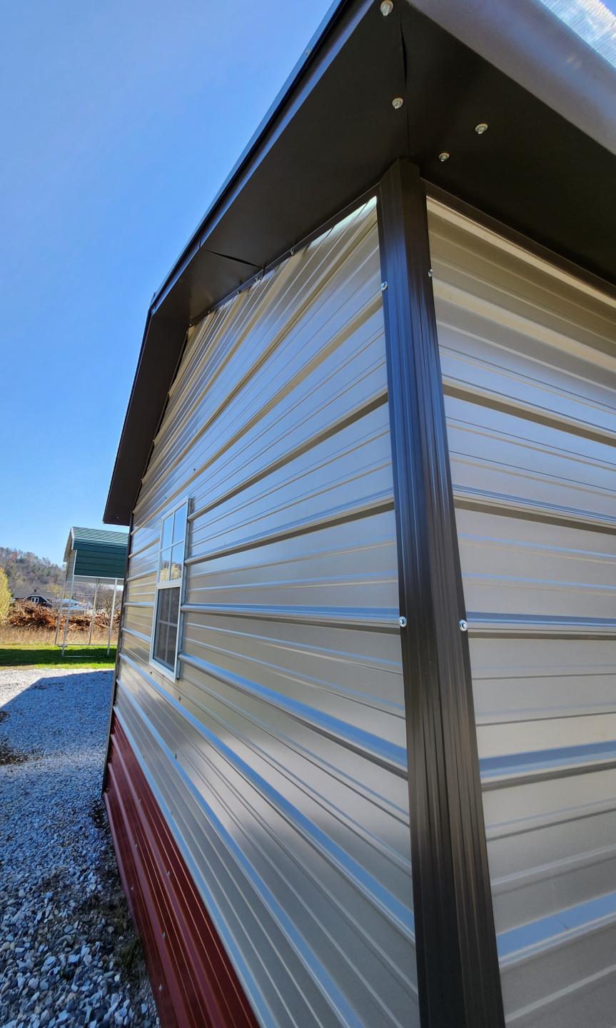 20% OFF! - SAVE $2,390 - ONLY $9,562 for this 12x35x8 Combo Unit with One-Half Double Poly Roof and lots of EXTRA FEATURES!