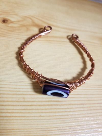 Beaded Copper Bracelet