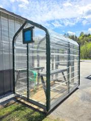 5x8 GREENHOUSE - FAN - WATERING SYSTEM - 2 1'x4' SHELVES - NO CREDIT CHECK - EVERYONE APPROVED
