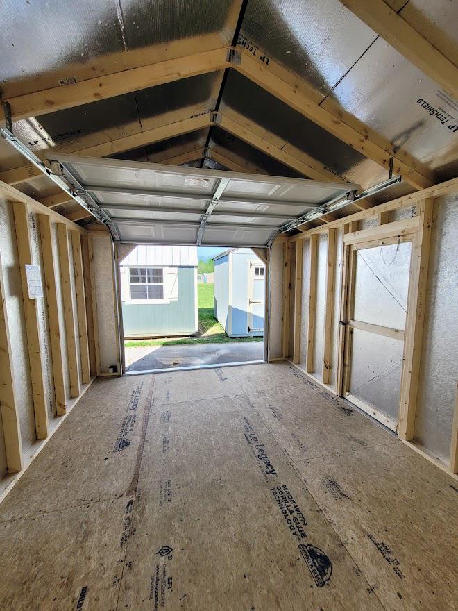 12x16 UTILITY GARAGE - 12" OC 2x6 FLR JOISTS - 10 YR WARRANTY