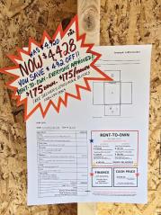 SAVE $492 10x12 LOFTED BARN w/ELECT. $4,428 OR $175 DOWN & $175/MO -NO CREDIT CHECK - FREE DELIVERY (50 miles)