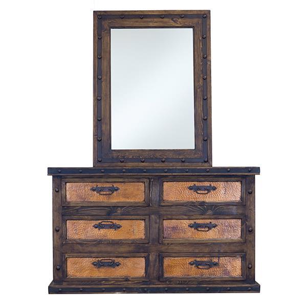 Dresser W/Copper Drawers