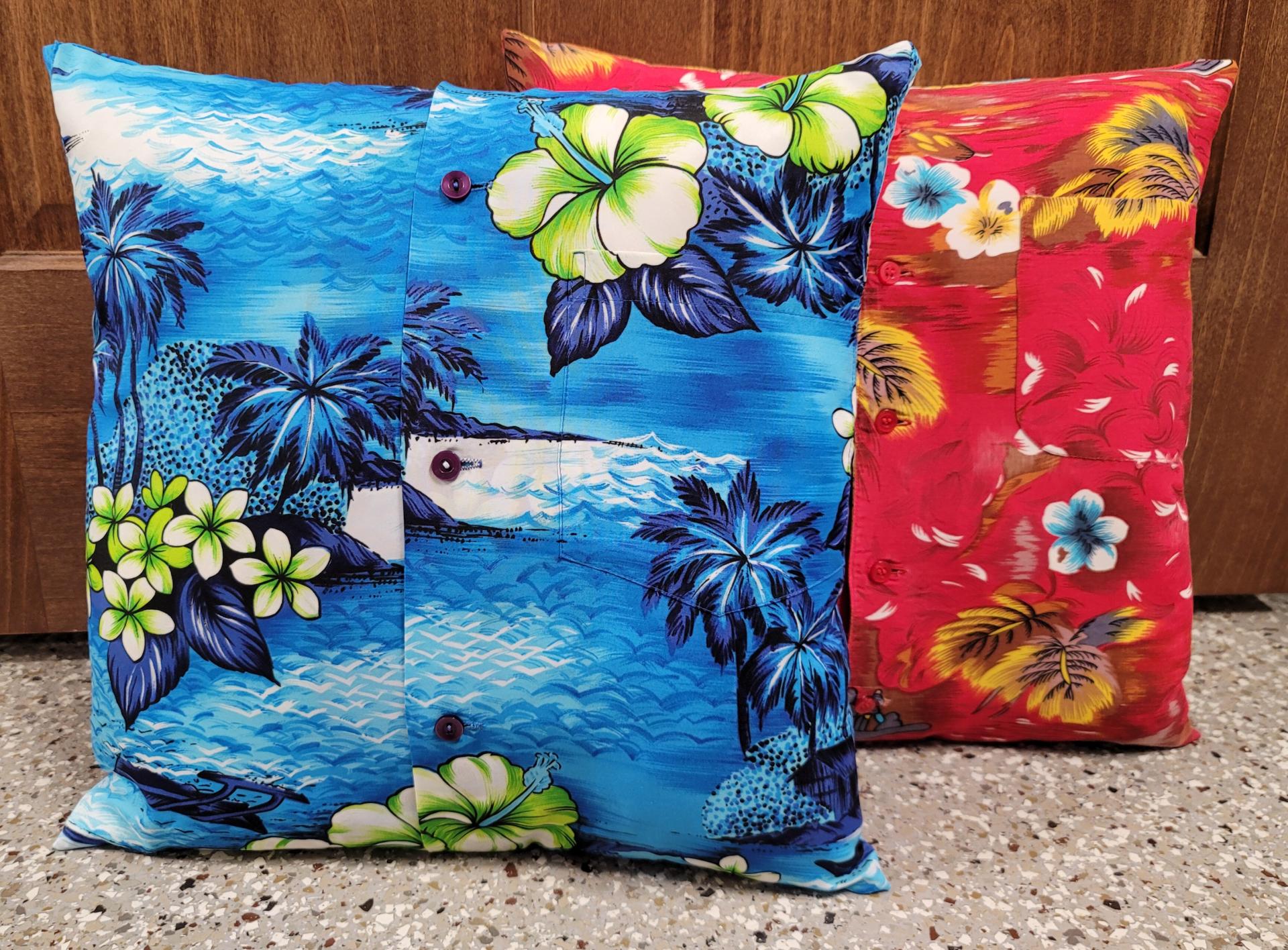 Memory pillow made from Loved Ones Shirts.
