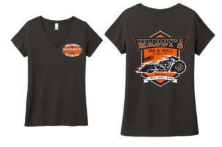 Motorcycle Logo Ladies V-Neck